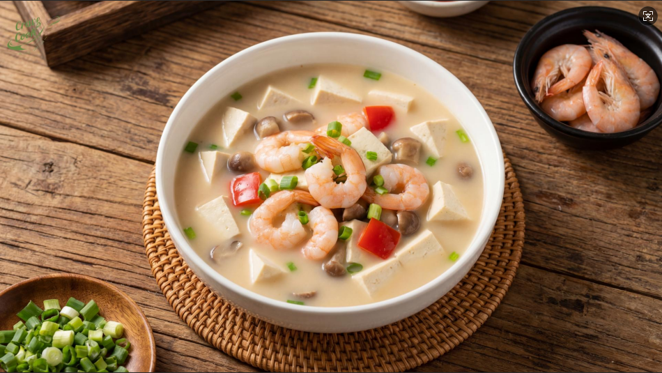 虾仁豆腐煲
