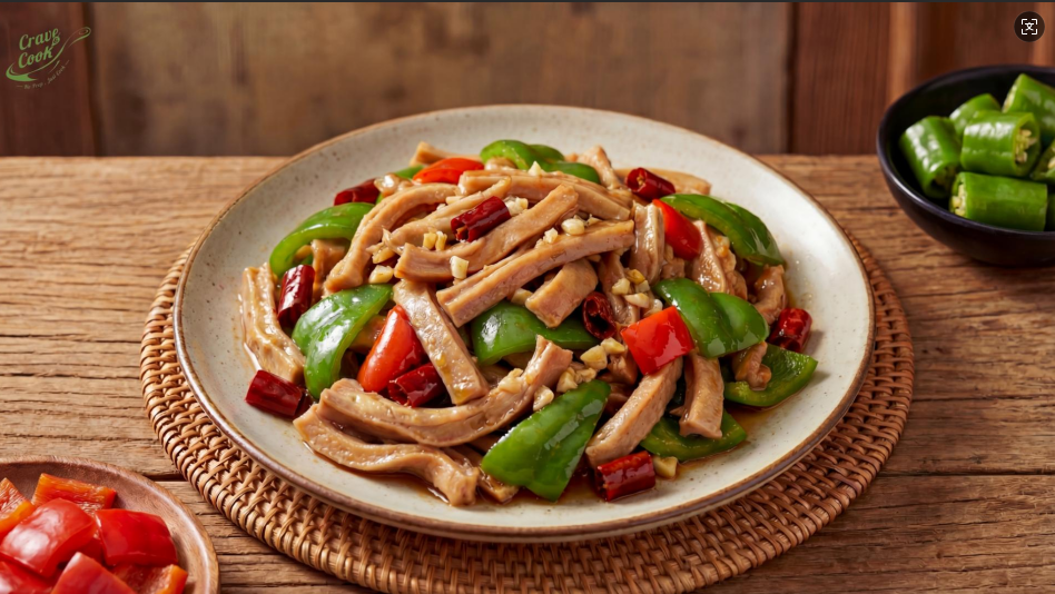 青椒炒肚片