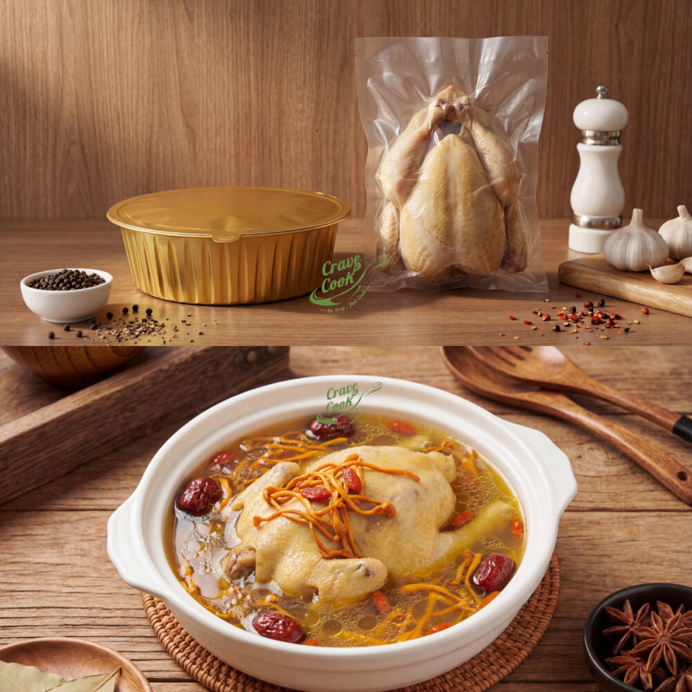 虫草花炖三黄全鸡汤